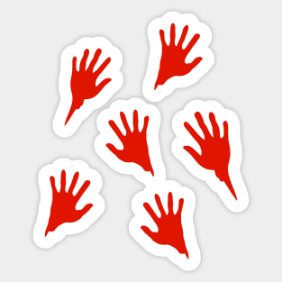 Bloody Hands Sticker